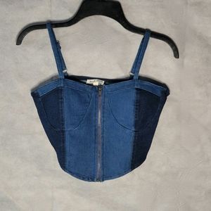 Derek Heart Crop Top Bustier